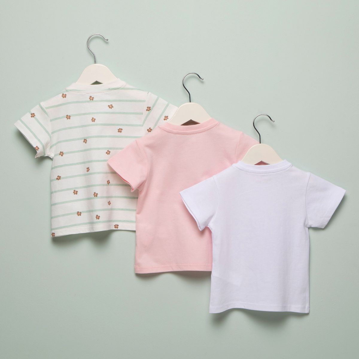 YAMP - Pack De 3 Poleras Manga Corta Bebé Niña Algodón Yamp