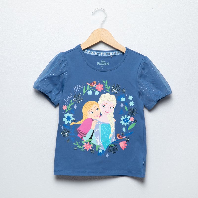 FROZEN - Polera Niña Algodón Frozen