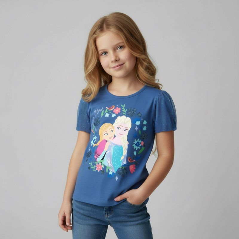 FROZEN - Polera Niña Algodón Frozen