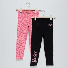 BARBIE - Pack de 2 Calzas Algodón Niña