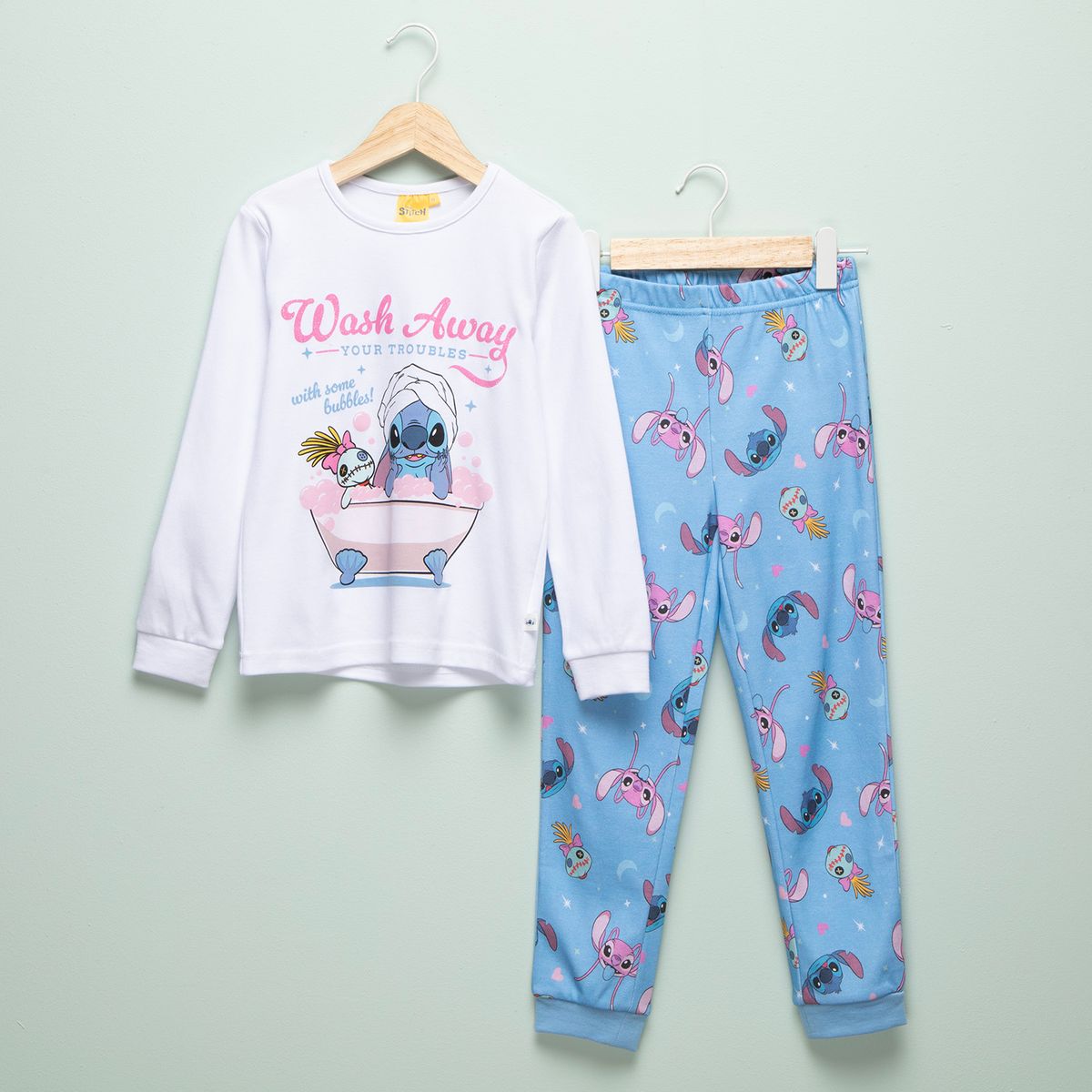 LILO & STITCH - Conjunto Pijama Niña Algodón Lilo & Stitch