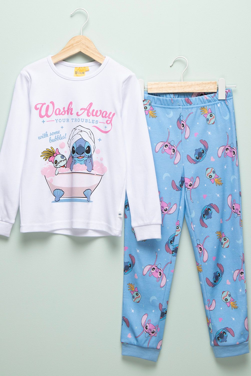 LILO & STITCH - Conjunto Pijama Niña Algodón Lilo & Stitch