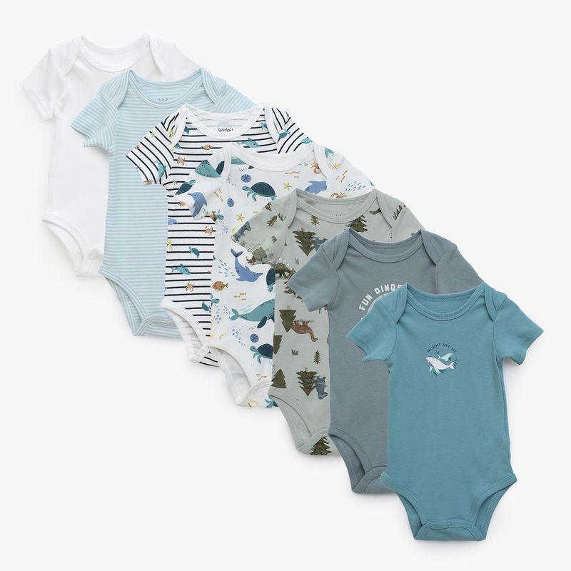YAMP - Pack De 7 Bodys Algodón Bebé Niño Yamp
