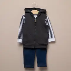YAMP - Conjunto Body Más Polerón y Pantalon Bebé Niño