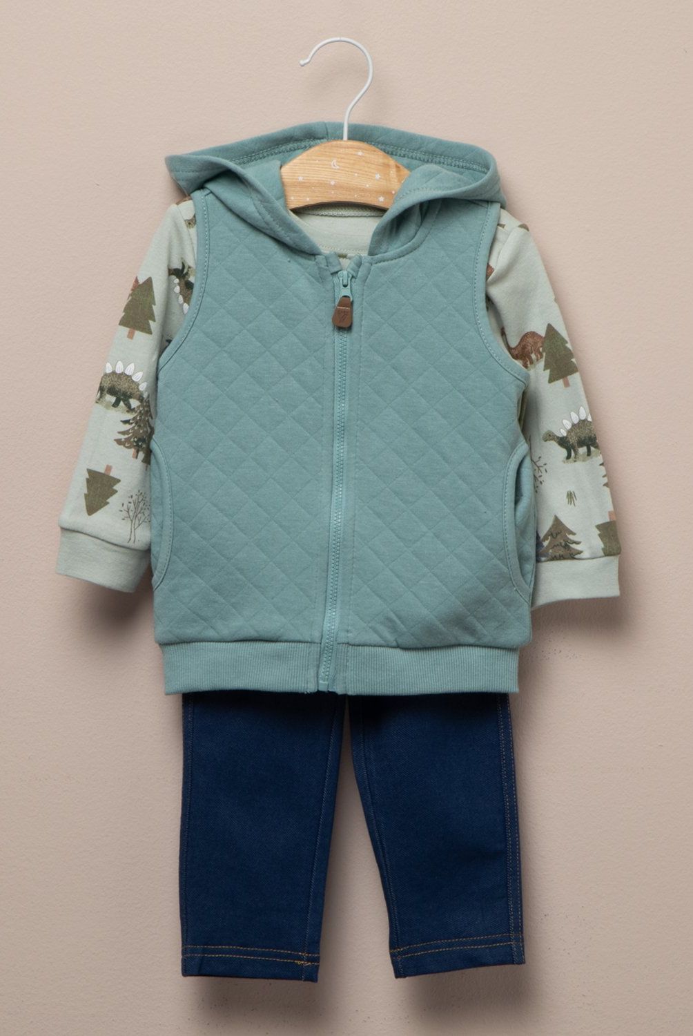 YAMP - Conjunto Body Más Polerón y Pantalon Bebé Niño Yamp