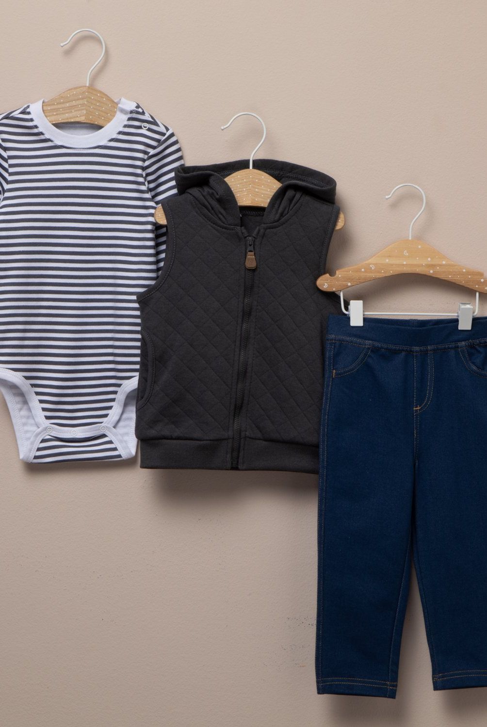 YAMP - Conjunto Body Más Polerón y Pantalon Bebé Niño Yamp