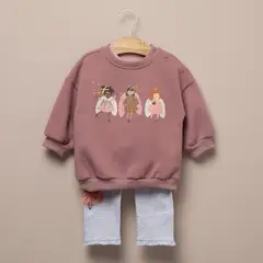YAMP - Conjunto Body Más Polerón Y Calza Bebé Niña