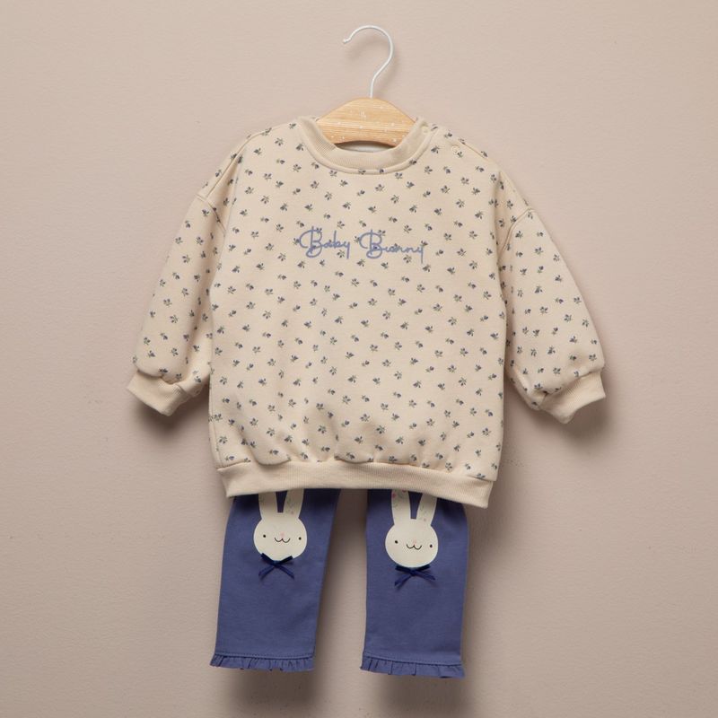 YAMP - Conjunto Body Más Polerón Y Calza Bebé Niña Yamp