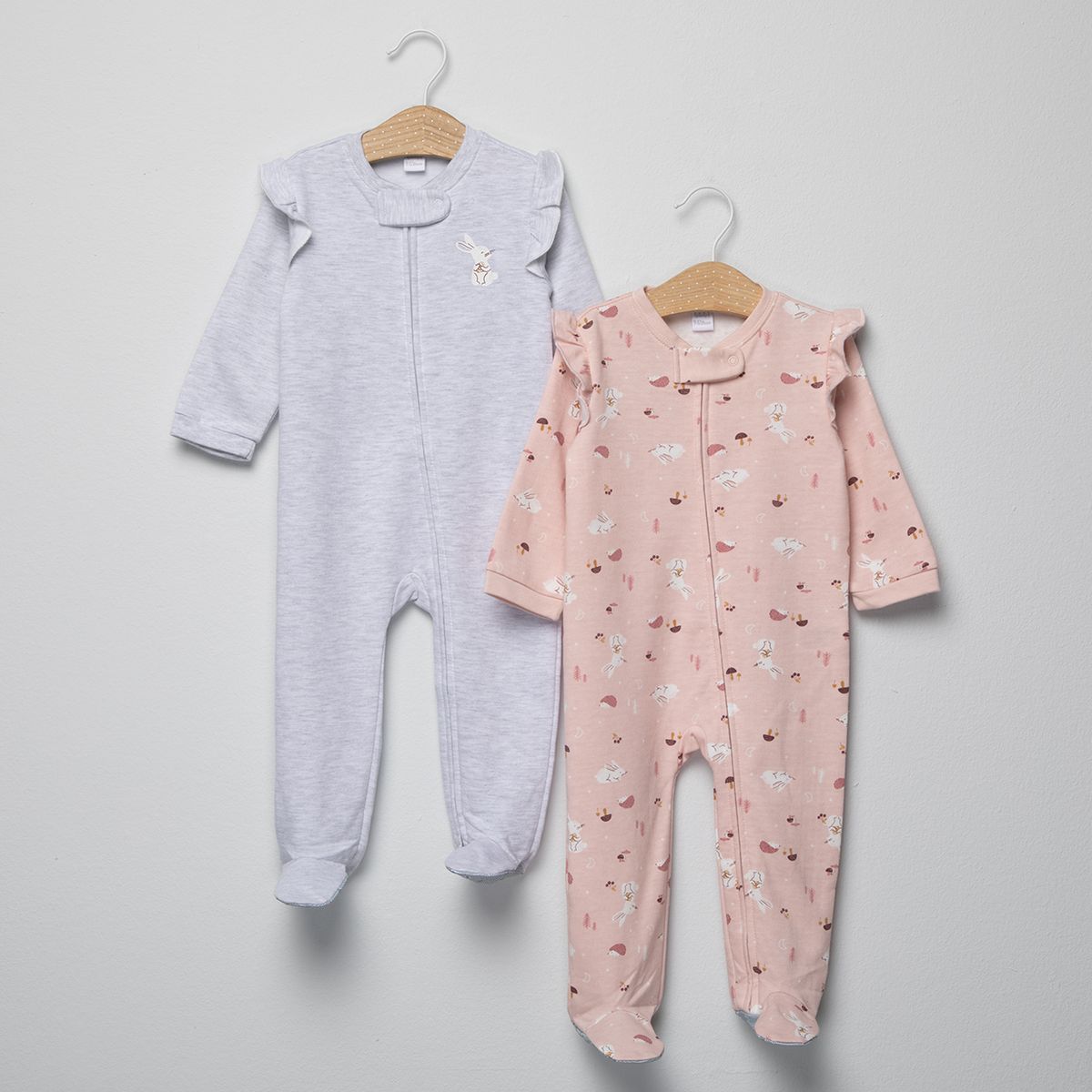 YAMP - Pack 2 Pijamas Franela Bebé Niña