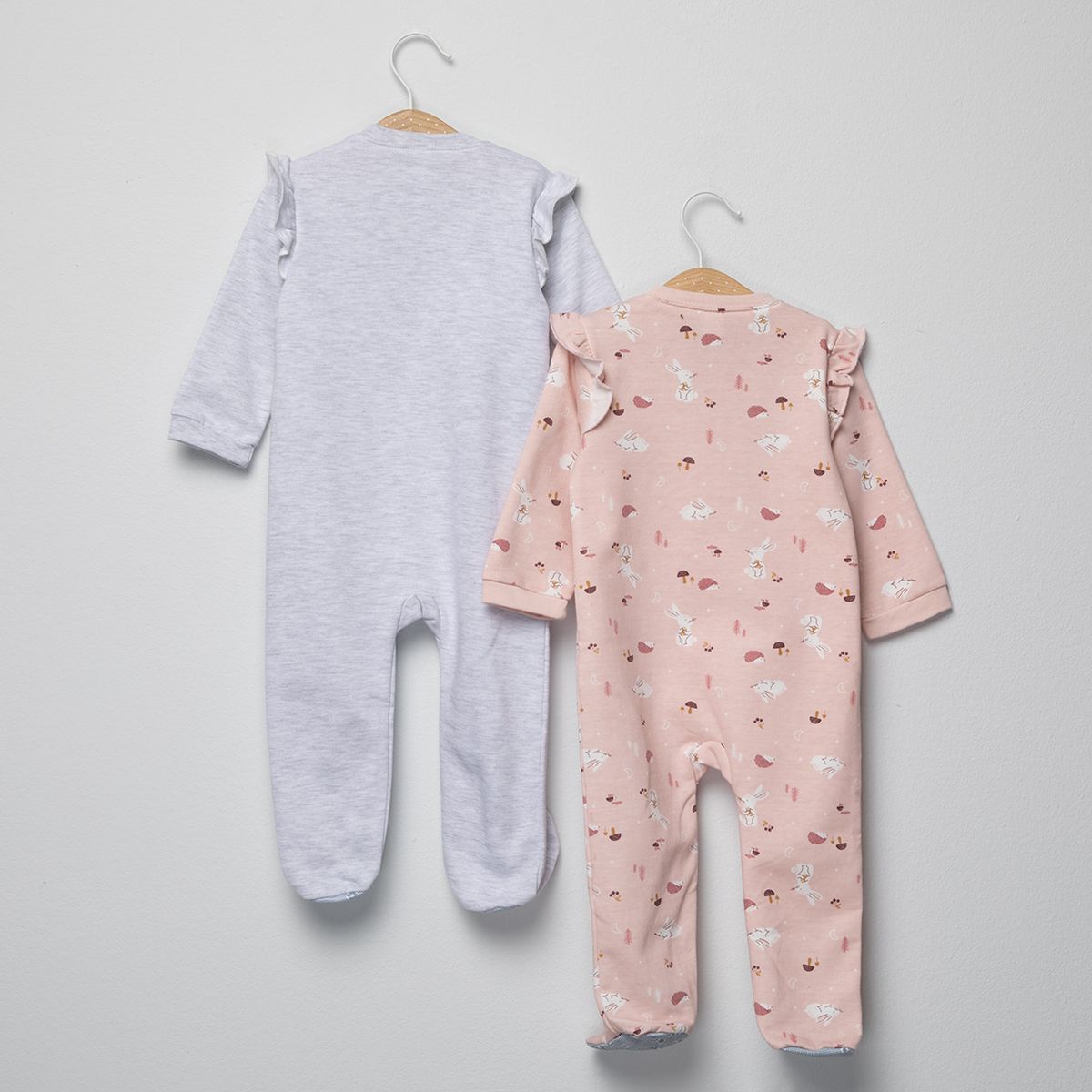 YAMP - Pack 2 Pijamas Franela Bebé Niña