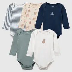 YAMP - Pack 5 Bodys Bebé Niño