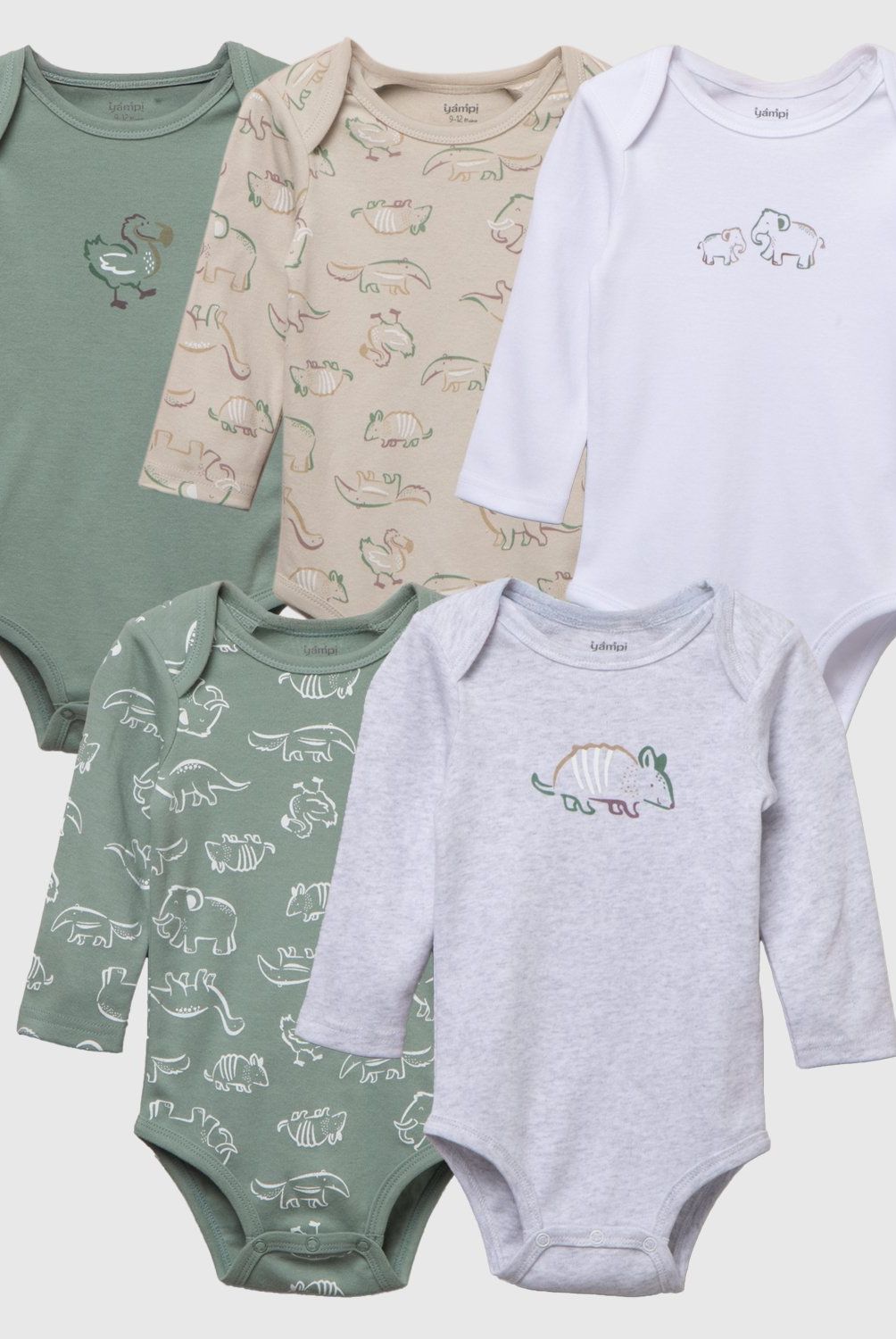 YAMP - Pack 5 Bodys Bebé Niño Yamp