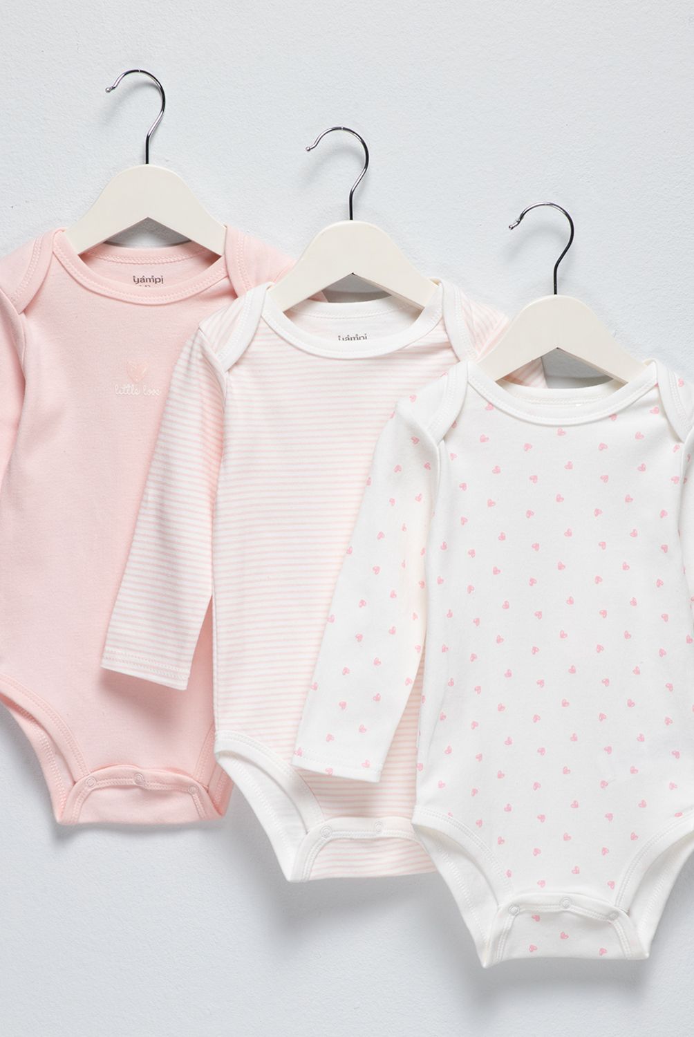 YAMP - Pack 3 Body Bebé Niña Yamp