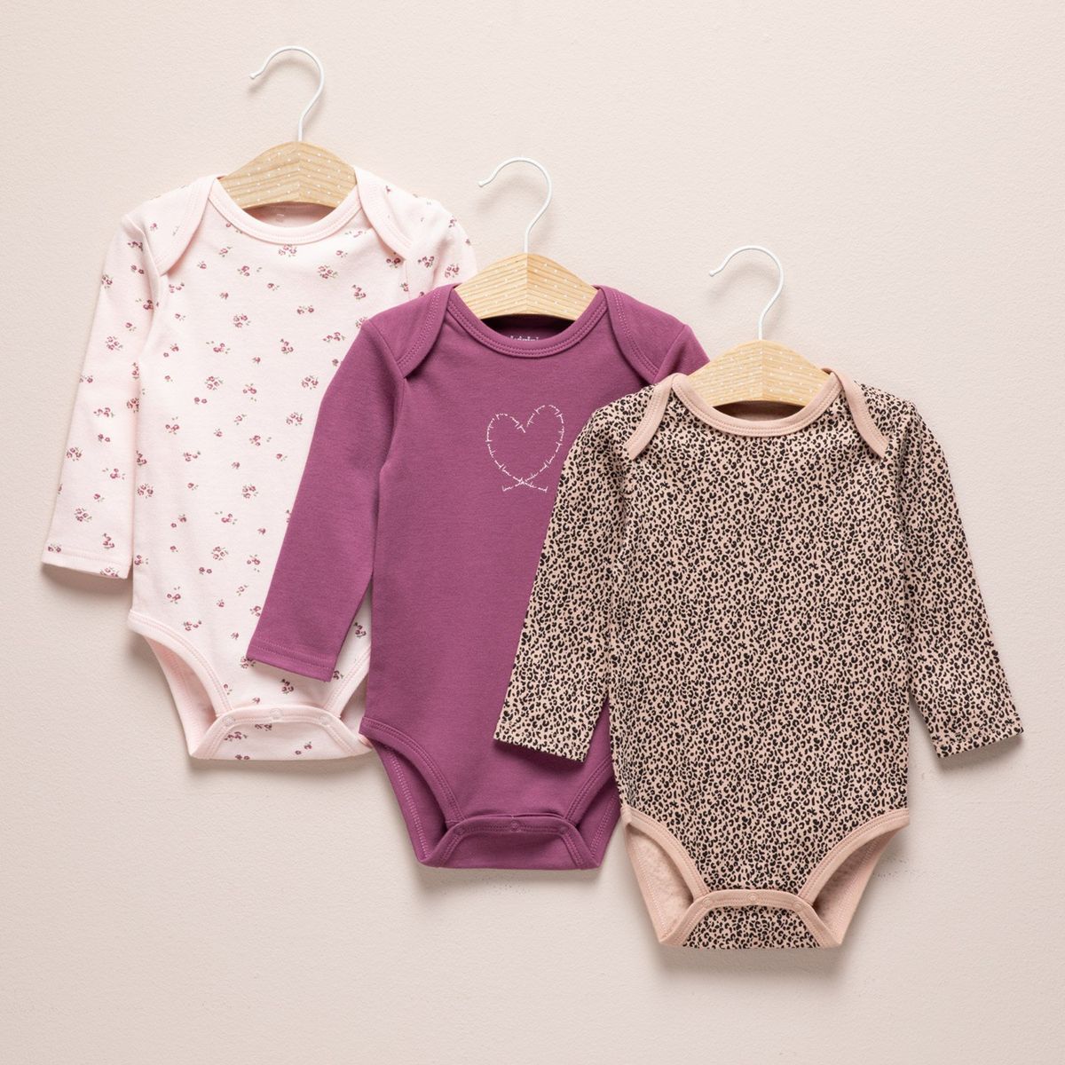 YAMP - Pack 3 Body Bebé Niña Algodón Yamp