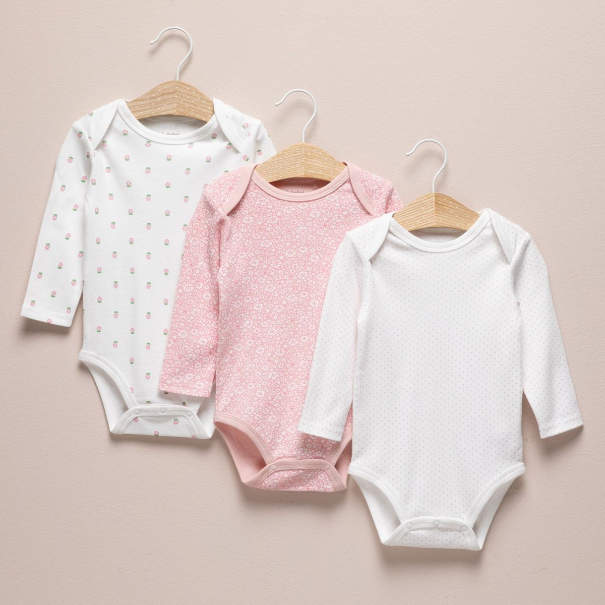 YAMP - Pack 3 Body Bebé Niña Algodón Yamp