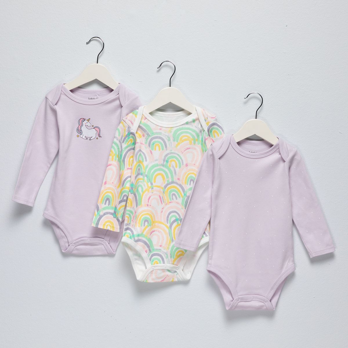 YAMP - Pack 3 Body Bebé Niña Algodón Yamp