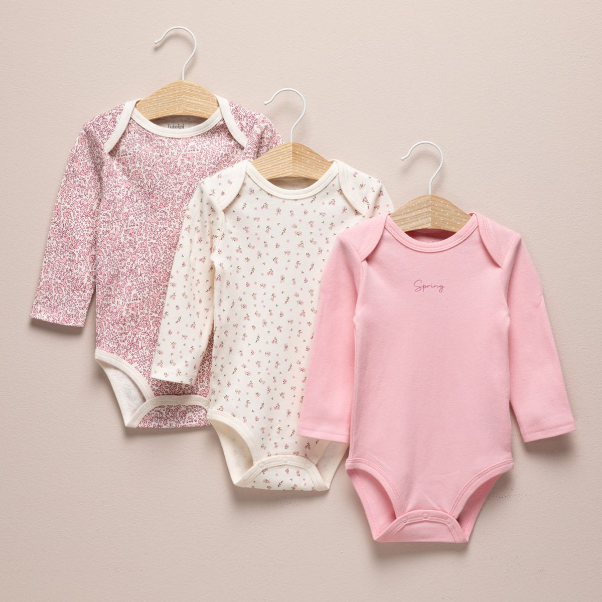 YAMP - Pack 3 Body Bebé Niña Algodón Yamp