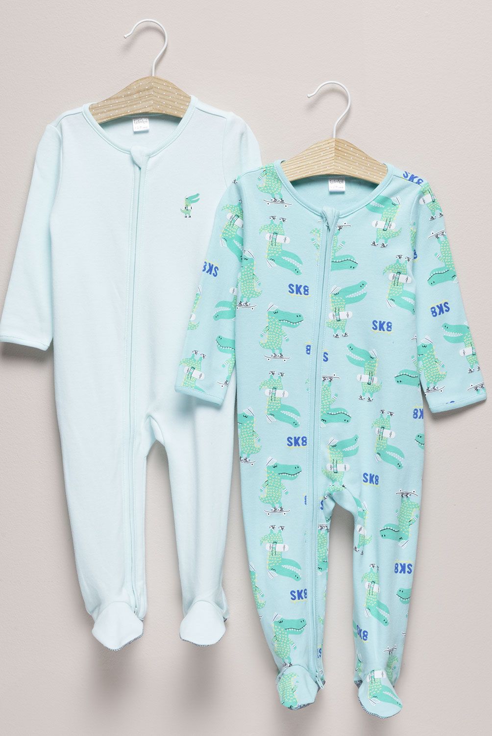 YAMP - Pack 2 Pijamas Franela Bebé Niña