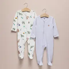 YAMP - Pack 2 Pijamas Franela Bebé Niña