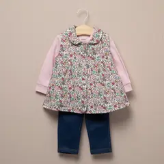 YAMP - Conjunto Body Más Polerón y Calza Bebé Niña
