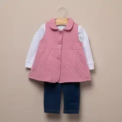 YAMP - Conjunto Body Más Polerón y Calza Bebé Niña