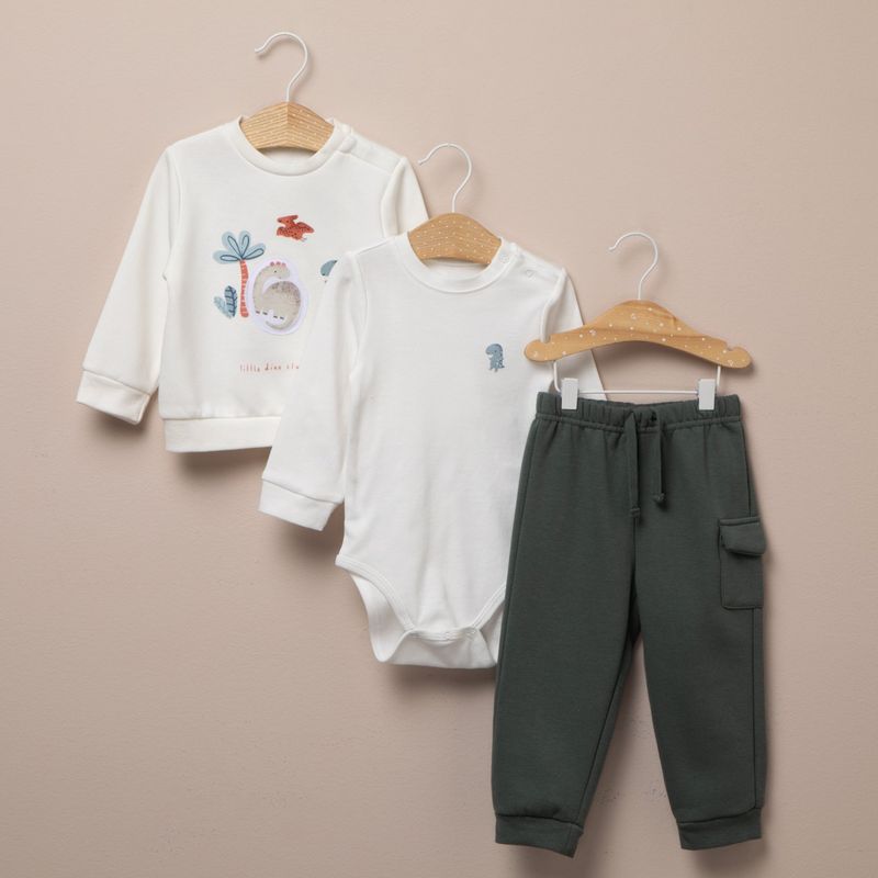 YAMP - Conjunto Body Más Polerón Más Pantalón Bebé Niño Yamp