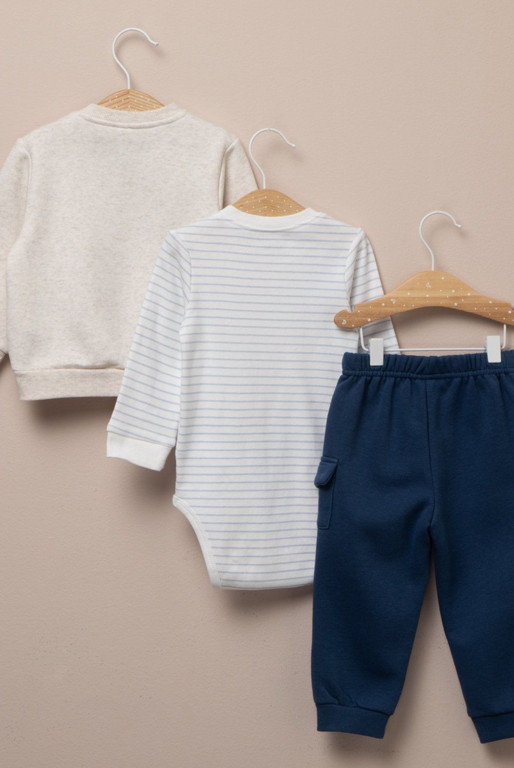 YAMP - Conjunto Body Más Polerón Más Pantalón Bebé Niño Yamp