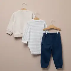 YAMP - Conjunto Body Más Polerón Más Pantalón Bebé Niño