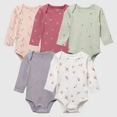 YAMP - Pack 5 Bodys Bebé Niña