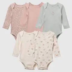 YAMP - Pack 5 Bodys Bebé Niña
