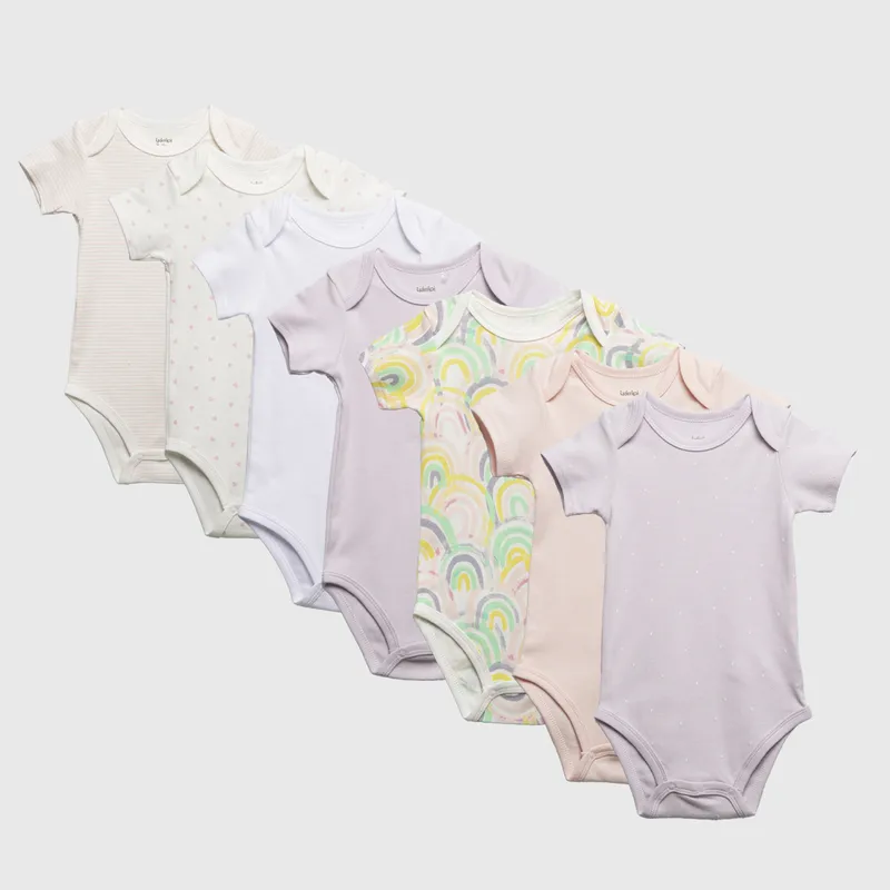 YAMP - Pack 7 Bodys Bebé Niña Algodón Yamp