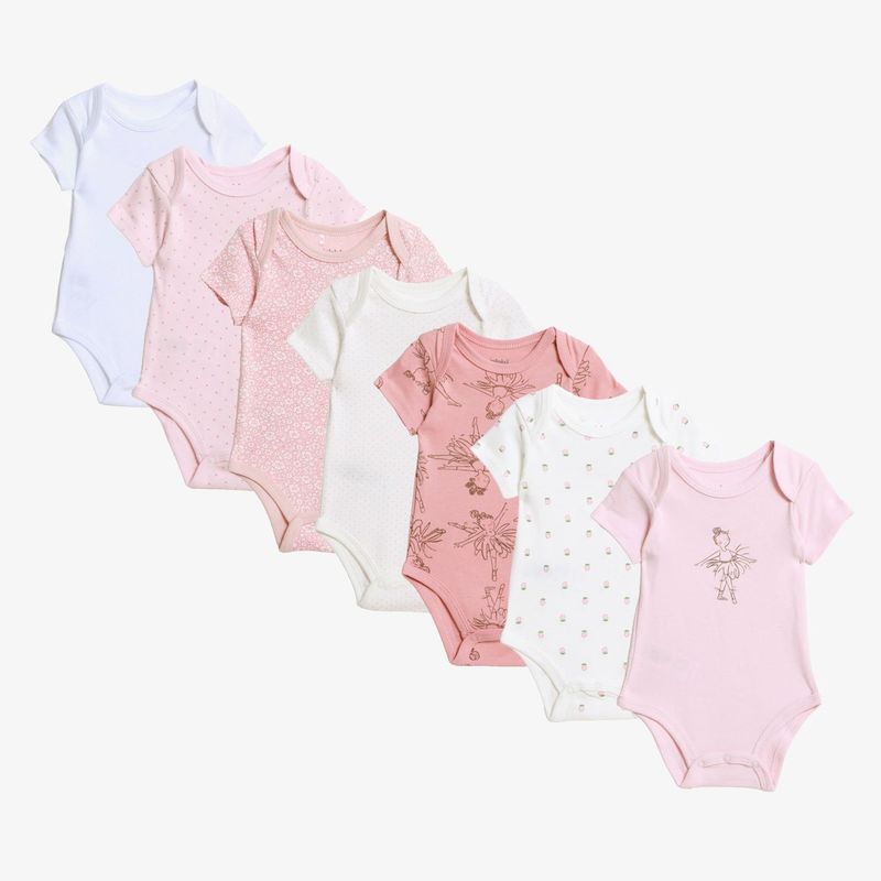 YAMP - Pack 7 Bodys Bebé Niña Algodón Yamp