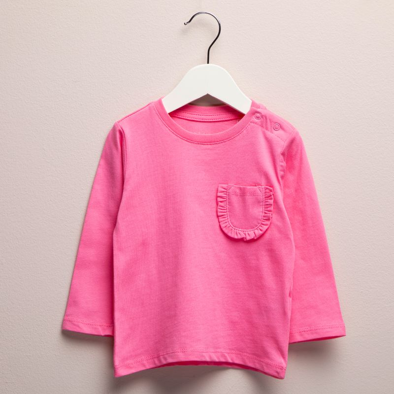 YAMP - Polera Manga Larga Bebé Niña Algodón Yamp