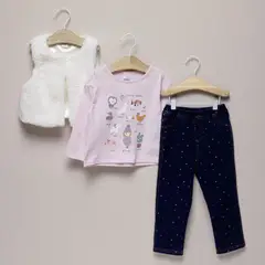 YAMP - Conjunto Polera Más Peludo Más Pantalón Bebé Niña