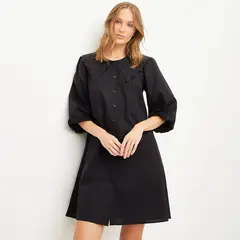 BASEMENT - Vestido Corto Algodón Mujer