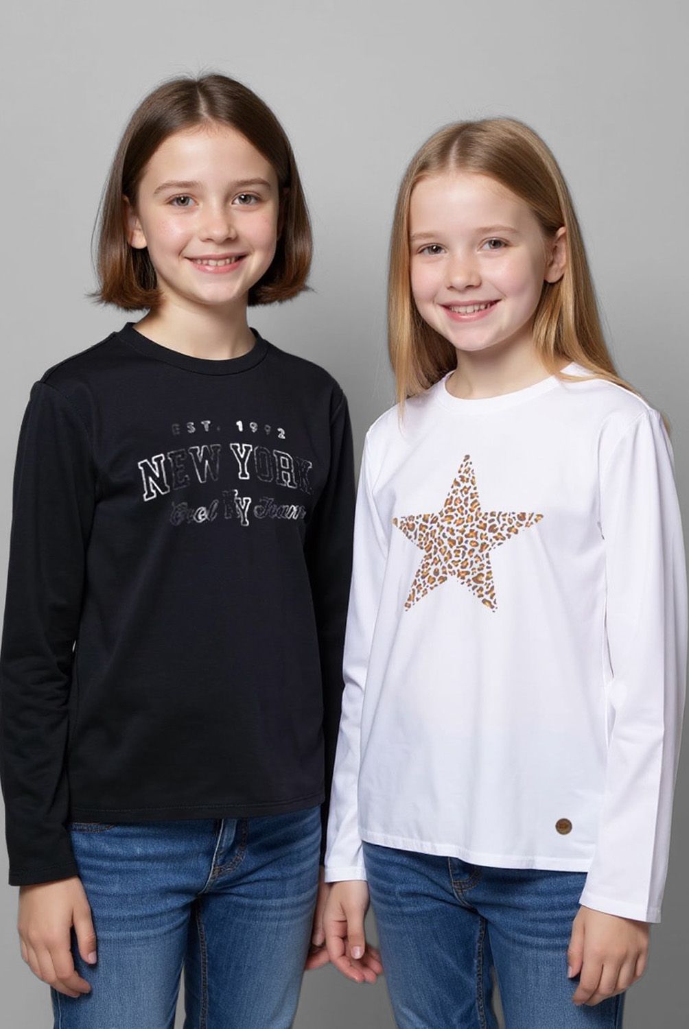 ELEVEN - Pack 2 Poleras Niña Algodón Eleven