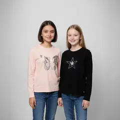 ELEVEN - Pack 2 Poleras Niña Algodón