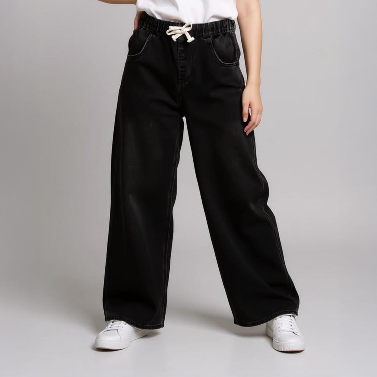 DOO AUSTRALIA - Jeans Wide Leg Niña Tiro Normal 100% Algodón Doo Australia