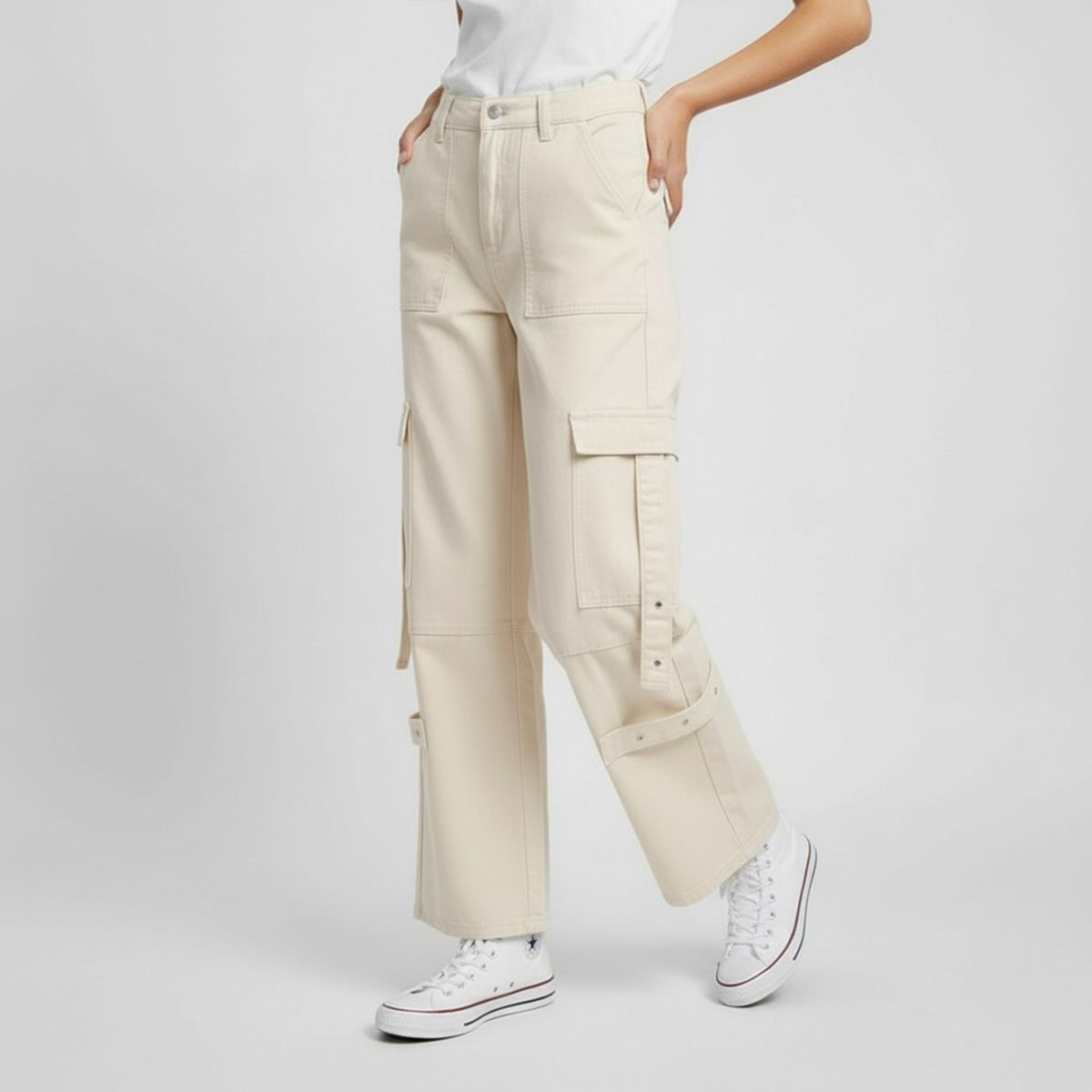 ELEVEN - Jeans Cargo Niña Algodón Eleven