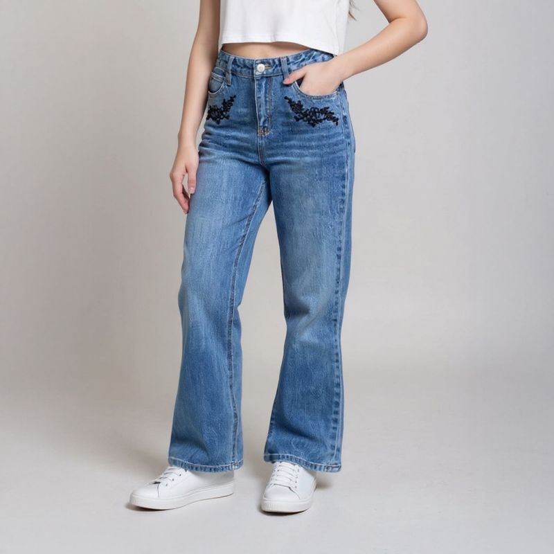 ELEVEN - Jeans Flare Niña Algodón Eleven