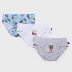 PAW PATROL - Pack 3 Slips Algodón Niño