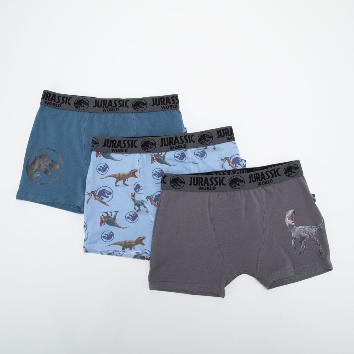 JURASSIC WORLD - Pack 3 Boxer Algodón Niño Jurassic World
