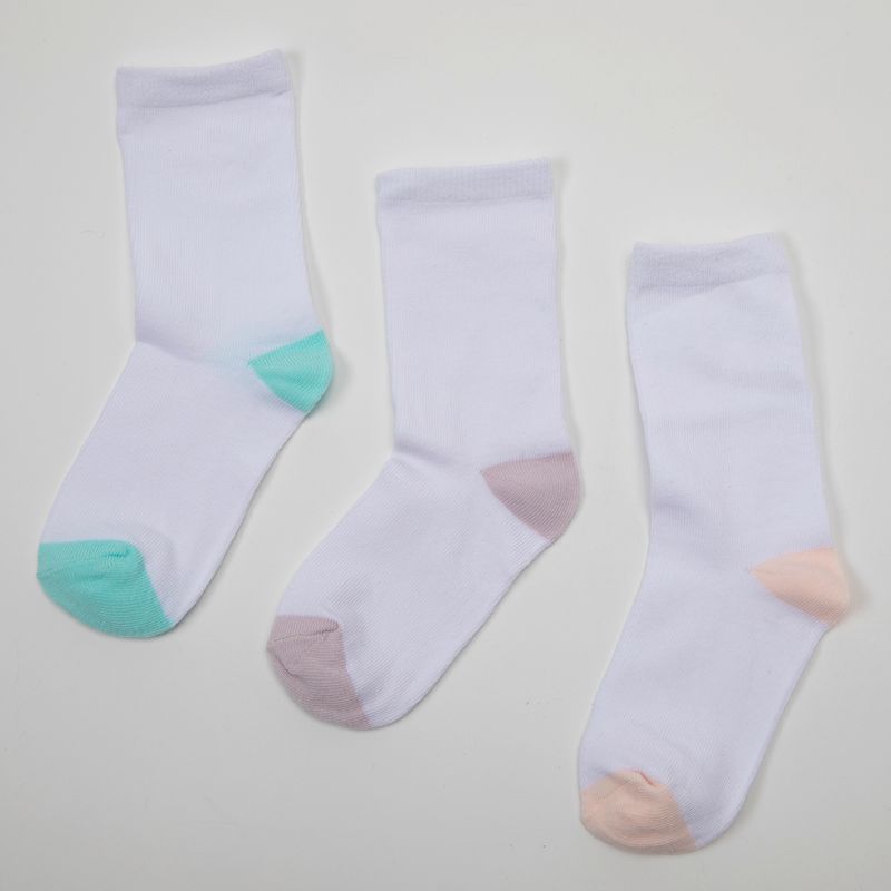 YAMP - Calcetines Pack De 3 Pares Niña Algodón Blanco 31-33 Yamp