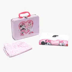 MINNIE - Conjunto Pijama Niña Algodón con Caja Metálica de Regalo