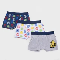 AVENGERS - Pack 3 Boxers Algodón Niño