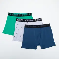 FEDERATION - Pack 3 Boxer Algodón Niño