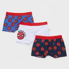 MARVEL - Pack 3 Boxers Algodón Niño Spider-Man