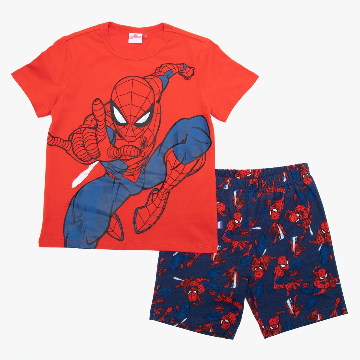 SPIDER MAN - Conjunto Pijama Niño Algodón Con Caja Metálica De Regalo spider-Man