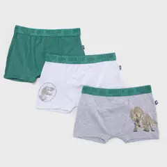 JURASSIC WORLD - Pack 3 Boxers Algodón Niño Jurassic W