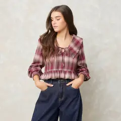 SYBILLA - Blusa Algodón Mujer